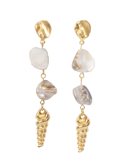 Adara Drop Earrings - Gold - Adara Drop Earrings - Gold O/S