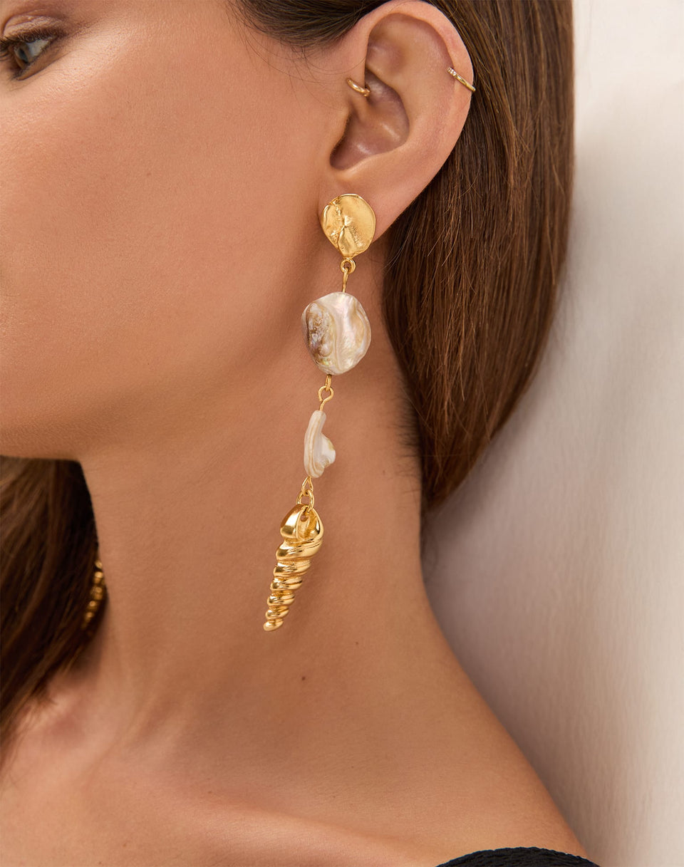 Adara Drop Earrings - Gold O/S
