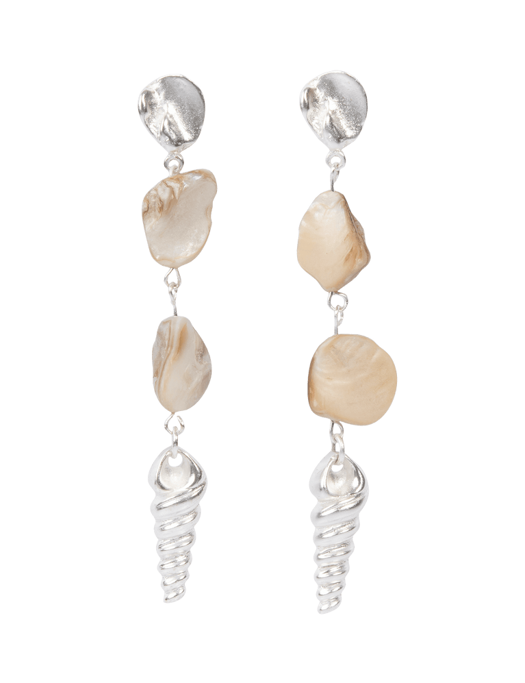 Adara Drop Earrings - Silver O/S
