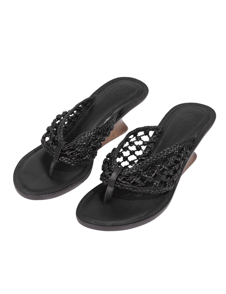 Braided Dahila Mule - Black 6