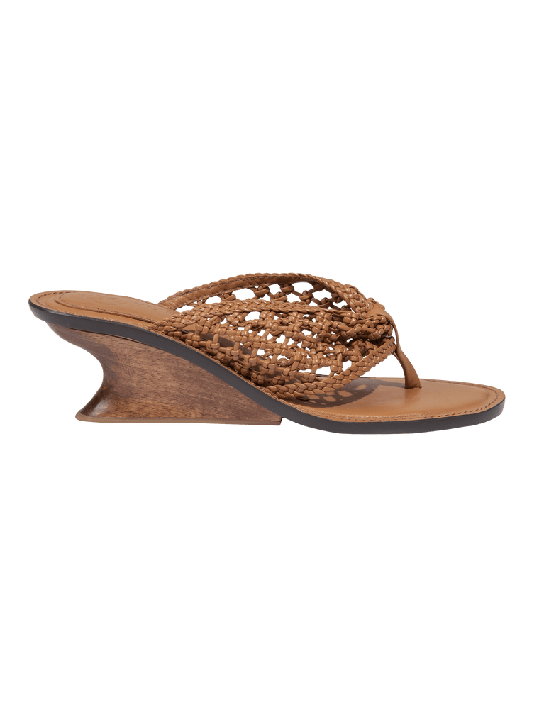 Braided Dahila Mule - Caramel 6