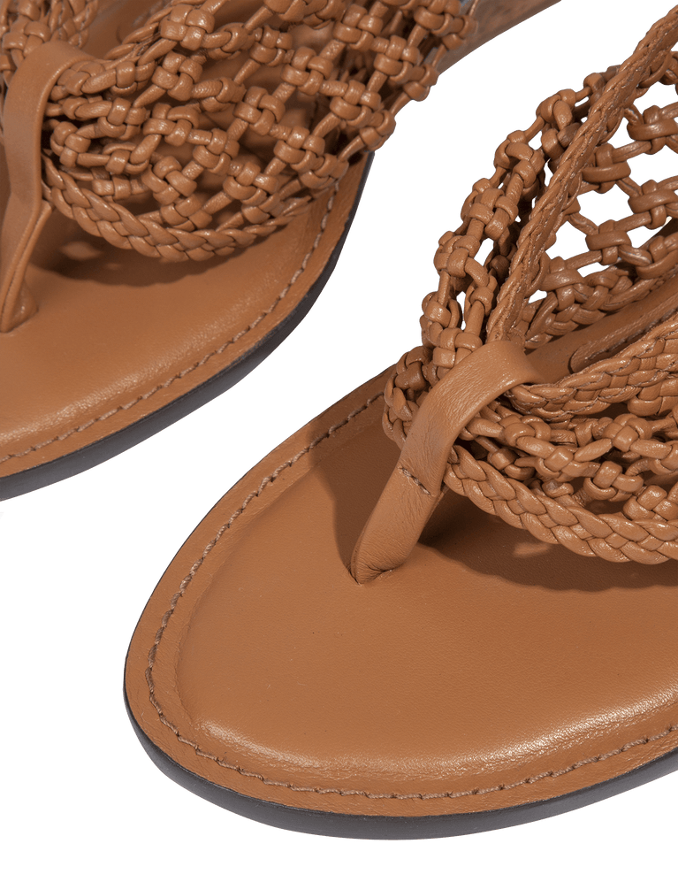 Braided Dahila Mule - Caramel 6