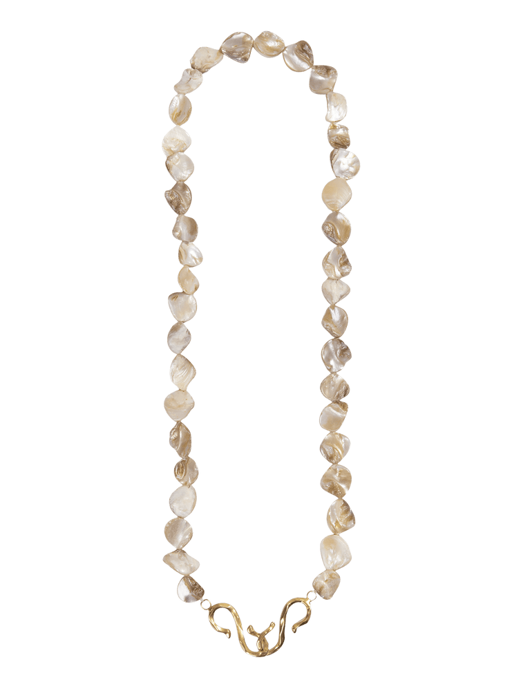 Aisha Shell Necklace - Gold O/S