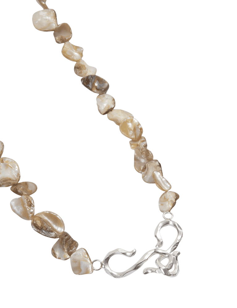 Aisha Shell Necklace - Silver O/S