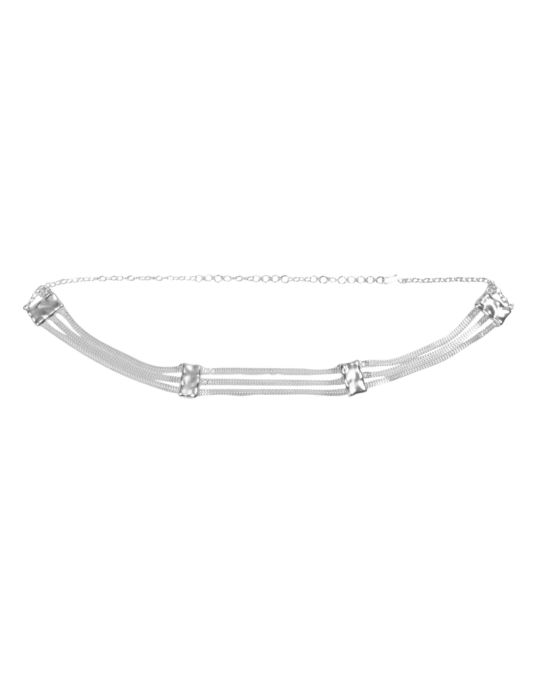 Nyla Chain Belt - Silver XS