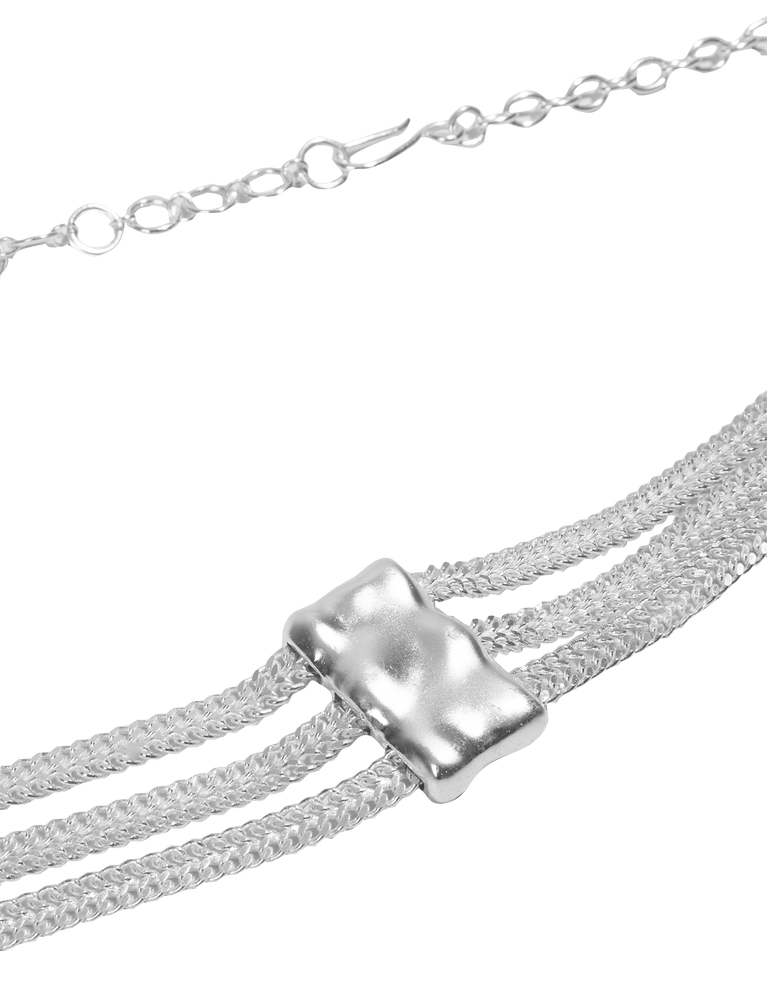 Nyla Chain Belt - Silver XS