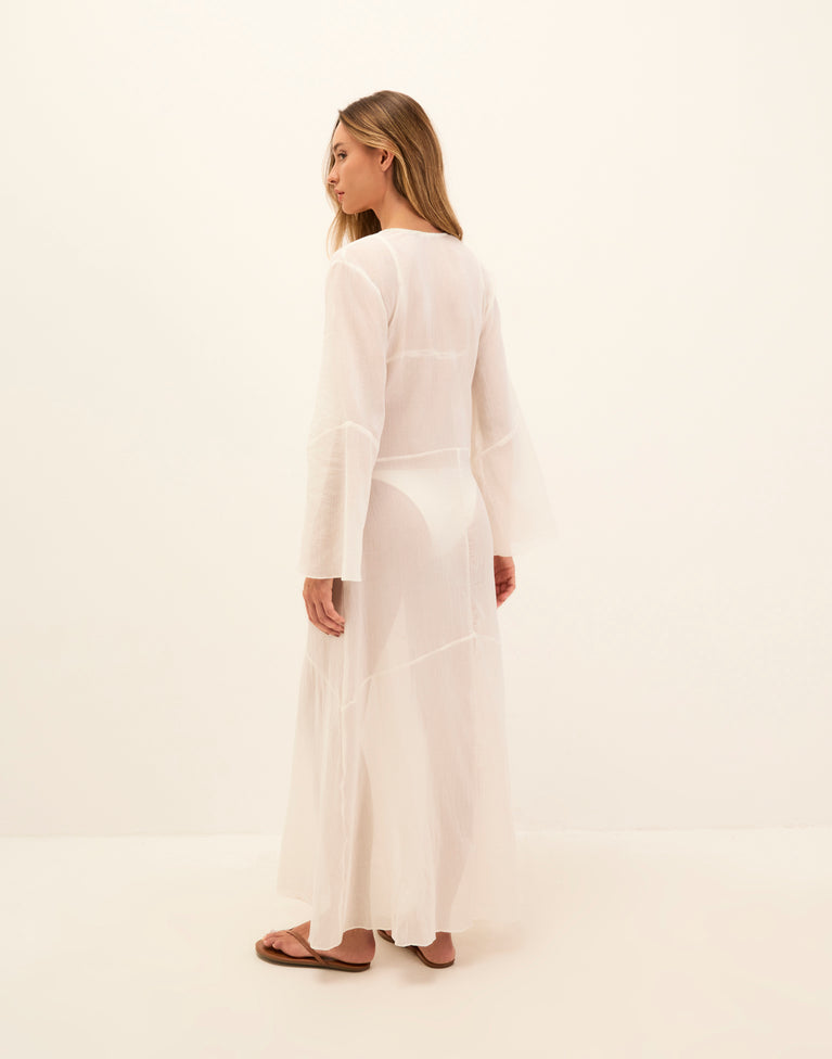 Tully Long Cover Up - Off White