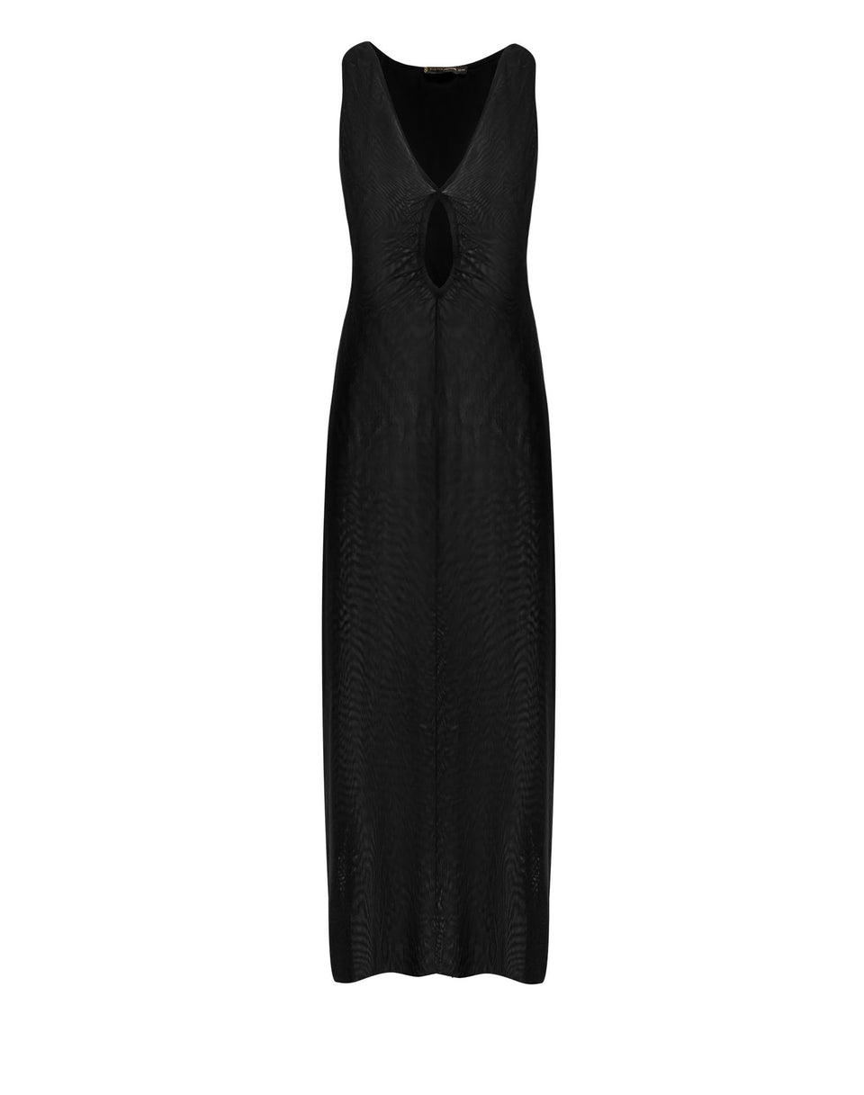 Aimee Midi Cover Up - Black XS
