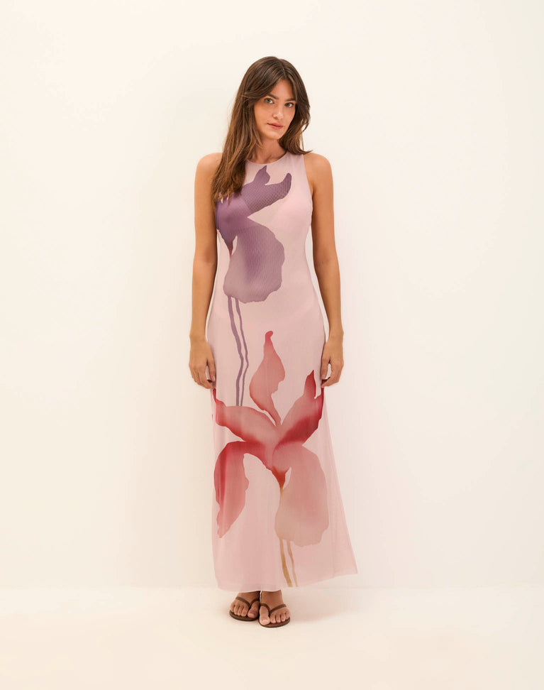 Twist Long Cover Up - Floreal XS