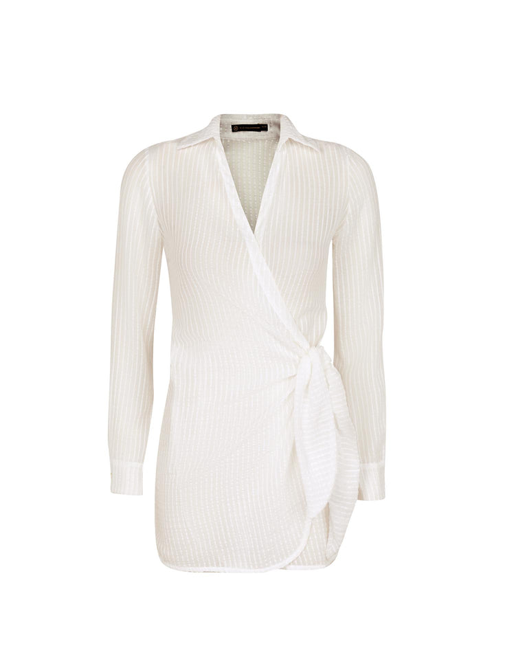 Lia Short Cover Up - Off White XS