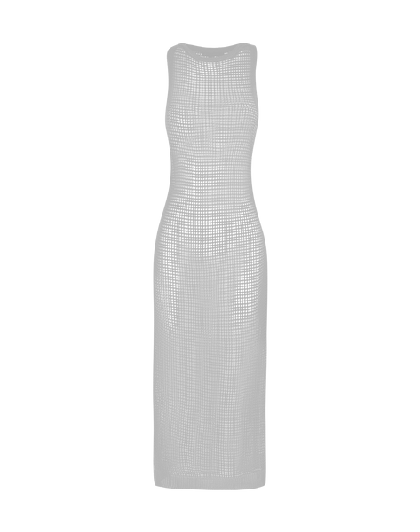 white mesh cover up dress Women's Vix Paula Hermanny Knit Hanna Long Cover Up - Off White