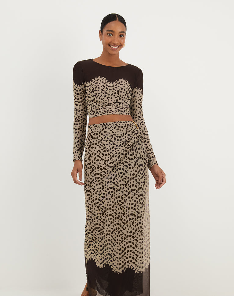 Mira Long Sleeve Top - Poeme XS