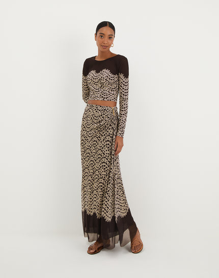 Amira Detail Long Skirt - Poeme - Amira Detail Long Skirt - Poeme XS