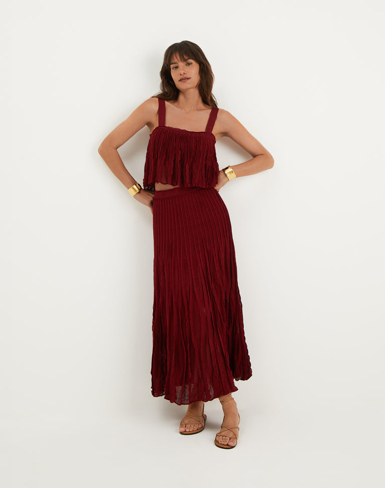 Knit Celina Long Skirt - Ponche XS