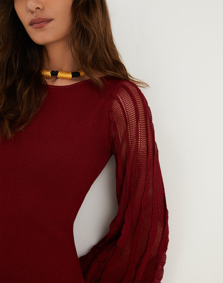 Knit Celina Short Dress - Ponche XS