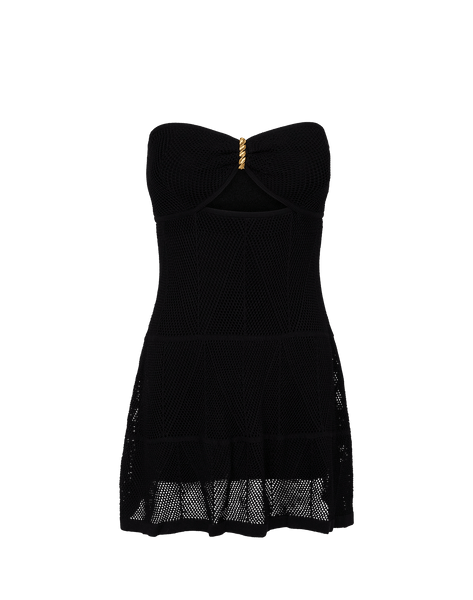 Women's Vix Paula Hermanny Knit Silvie Short Dress - Black - M