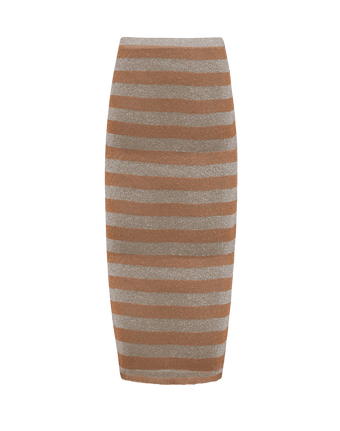Knit Luna Long Skirt - Striped Éclair