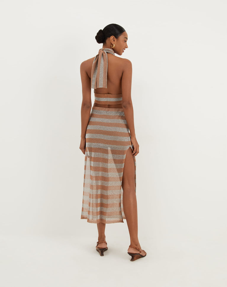 Knit Luna Long Skirt - Éclair XS