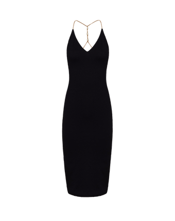 Firenze Ney Midi Dress - Black