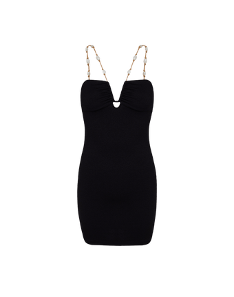 Women's ViX Paula Hermanny Firenze Ney Short Dress - Black - S Women's ViX Paula Hermanny Firenze Ney Short Dress - Black - S