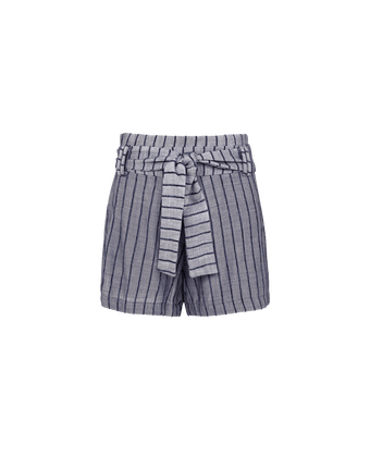 Mara Shorts - Sailboat Pinstripe