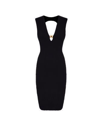 Firenze Pina Midi Dress - Black
