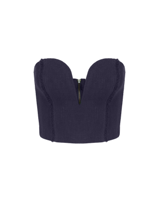 Louise Cropped Top - Sailboat XS