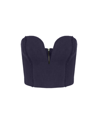 Louise Cropped Top - Sailboat