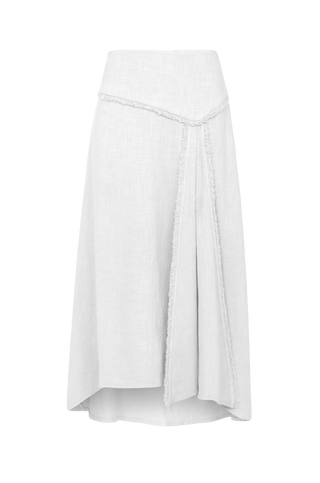 Beatrice Midi Skirt - Off White XS