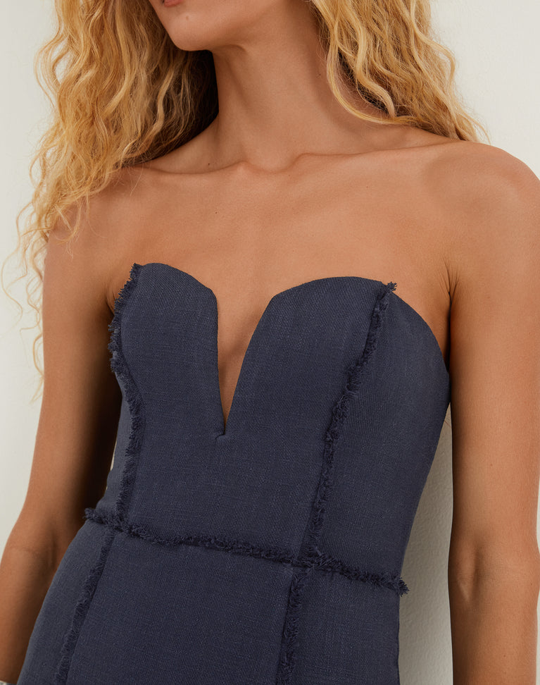 Louise Midi Dress - Sailboat XS