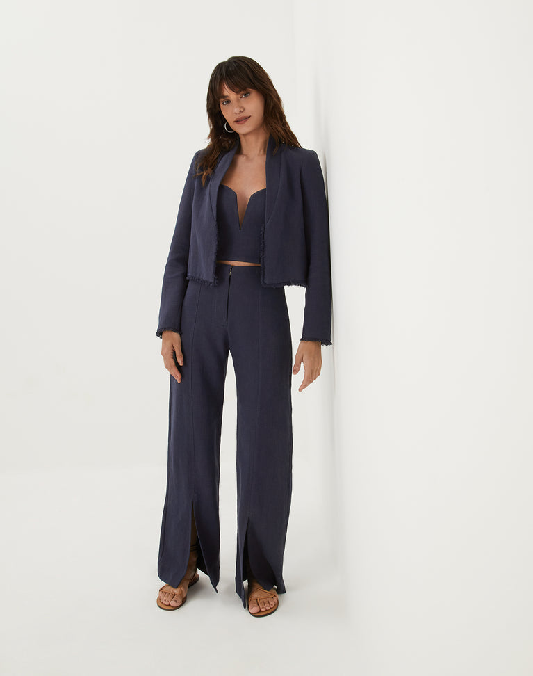 Beatrice Short Jacket - Sailboat XS