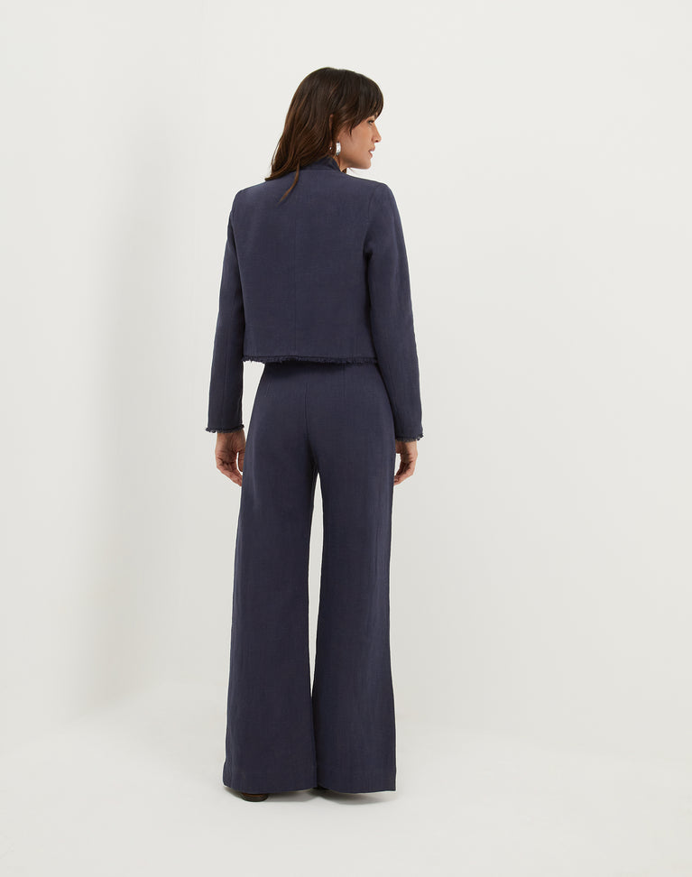 Beatrice Short Jacket - Sailboat XS