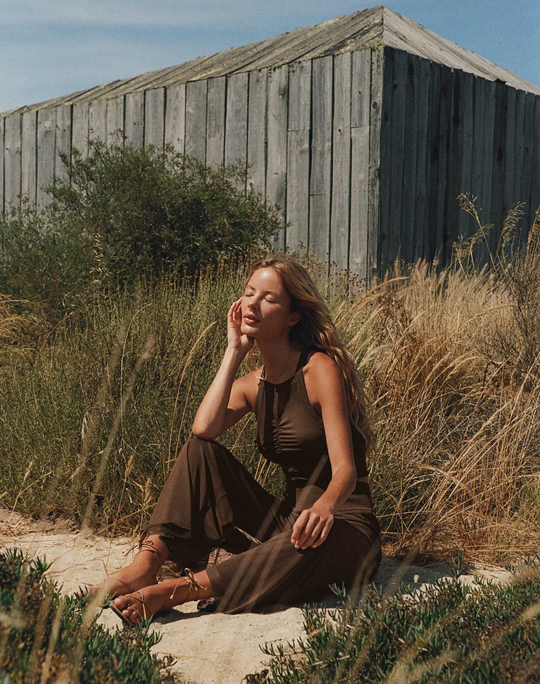 Sia Wide Leg Pants - Eclair XS