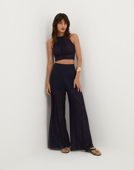 Sia Wide Leg Pants - Sailboat - Sia Wide Leg Pants - Sailboat XS