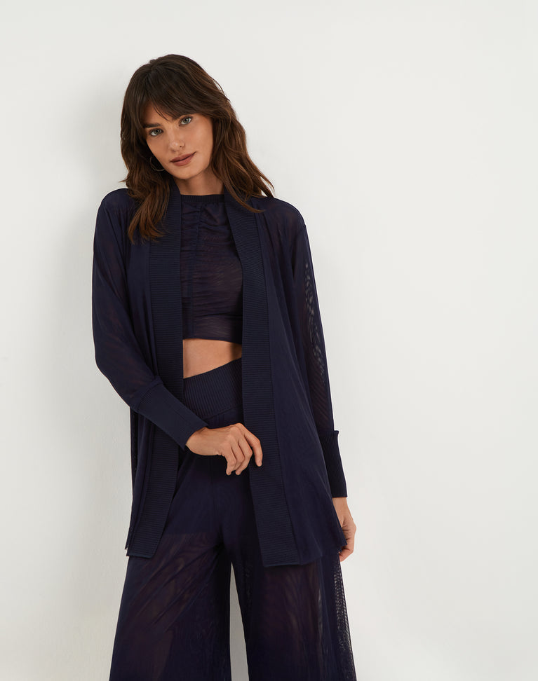 Sia Open Cardigan - Sailboat XS