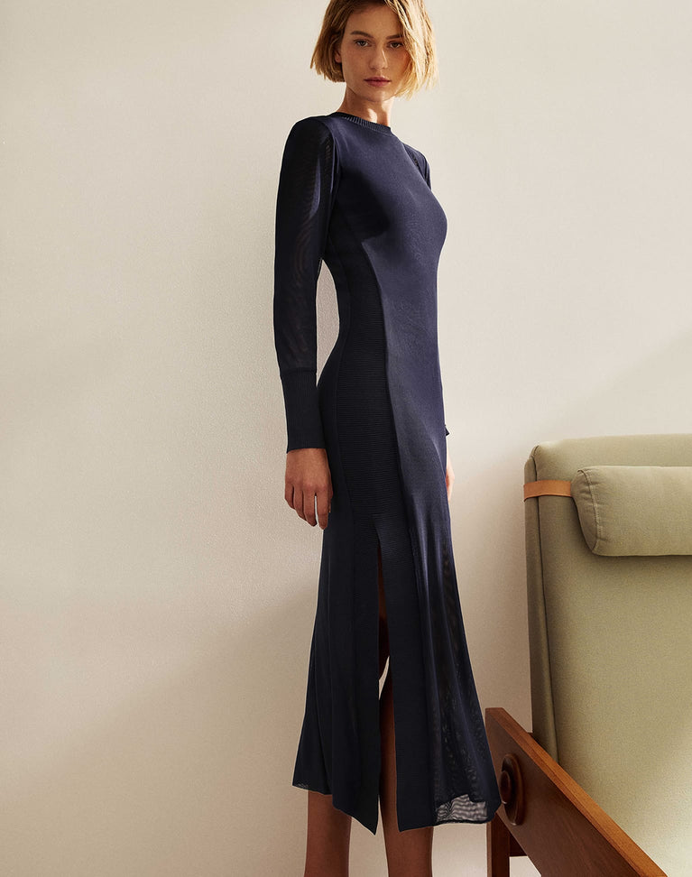 Sia Long Dress - Sailboat XS