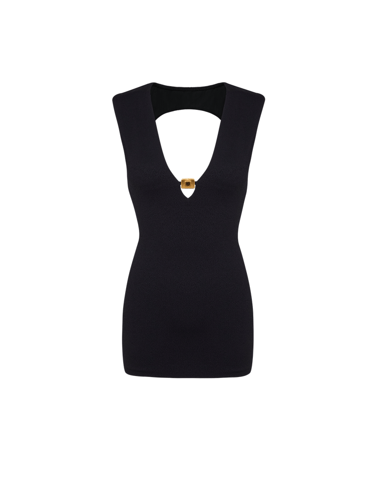 Firenze Pina Mini Dress - Black