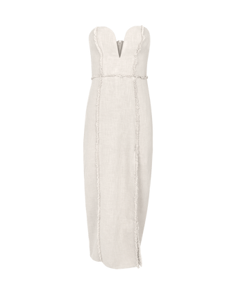 Louise Midi Dress - Off White