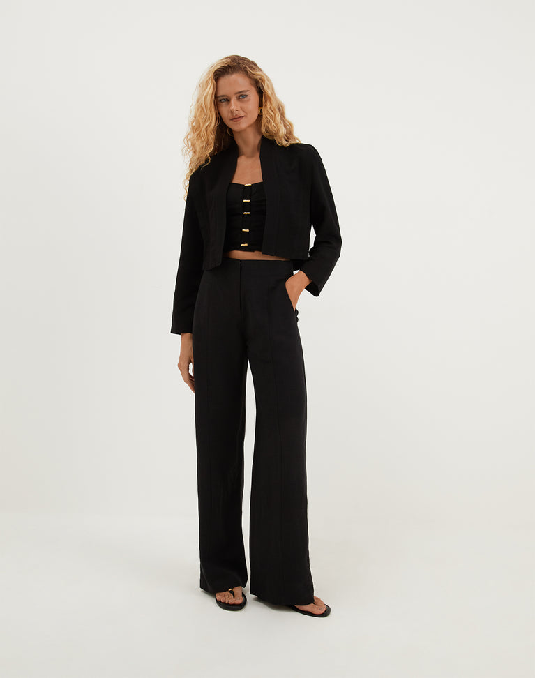Women's Vix Paula Hermanny Malu Short Jacket - Black - XS Women's Vix Paula Hermanny Malu Short Jacket - Black - XS