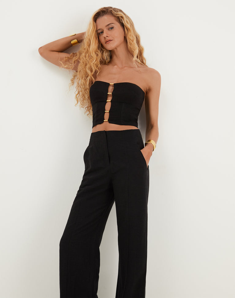 Whitney Tailored Pants - Black XS