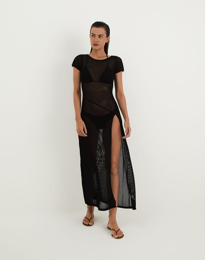 Sylvie Long Cover Up - Black