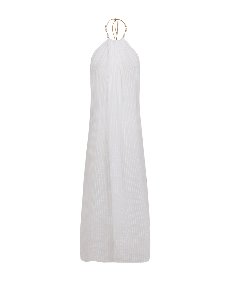 Vix Swimwear Cloe Long Cover Up Dress in White Vix Swimwear Cloe Long Cover Up Dress in White