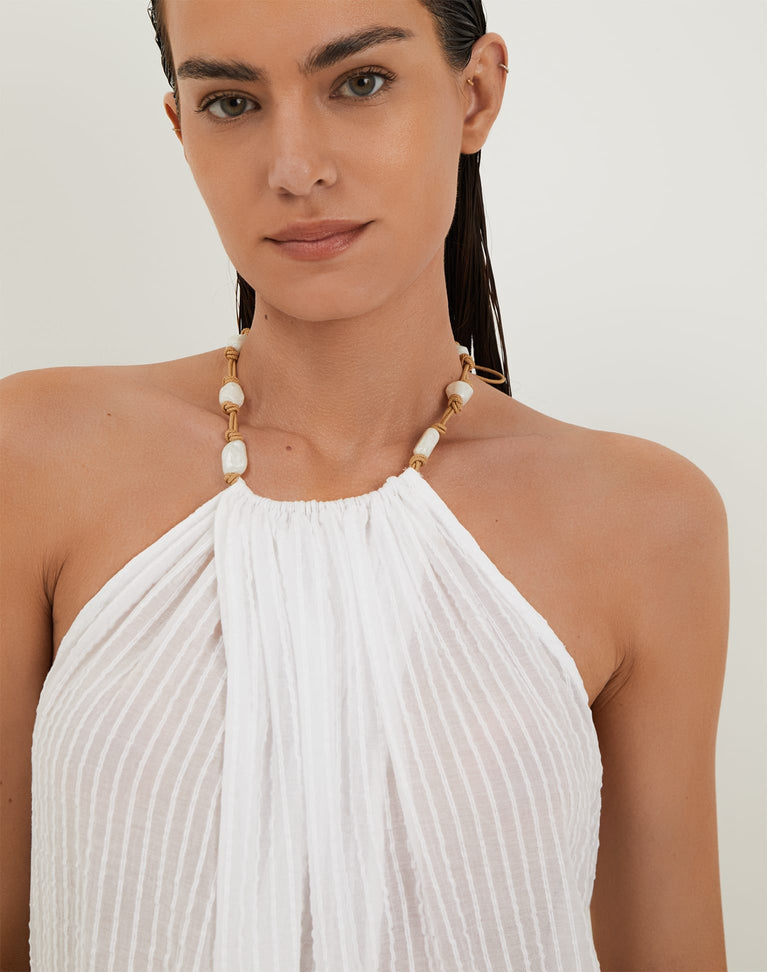 Cloe Long Cover Up - Off White Cloe Long Cover Up - Off White