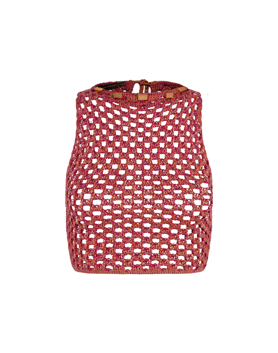 Knit Aria Blouse - Berry Burst XS