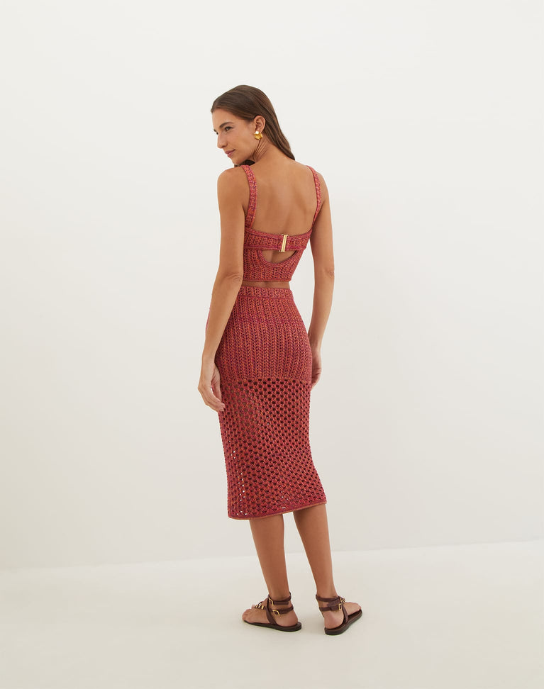 Knit Aria Midi Skirt | Berry Burst Berry Burst / L Knit Aria Midi Skirt | Berry Burst Berry Burst / L