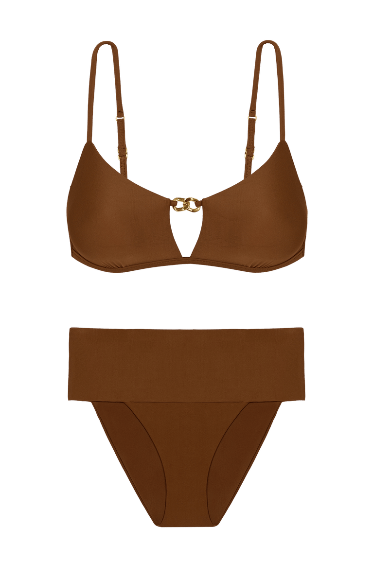 Matte Jessica Hot Pant Bottom - Toasty