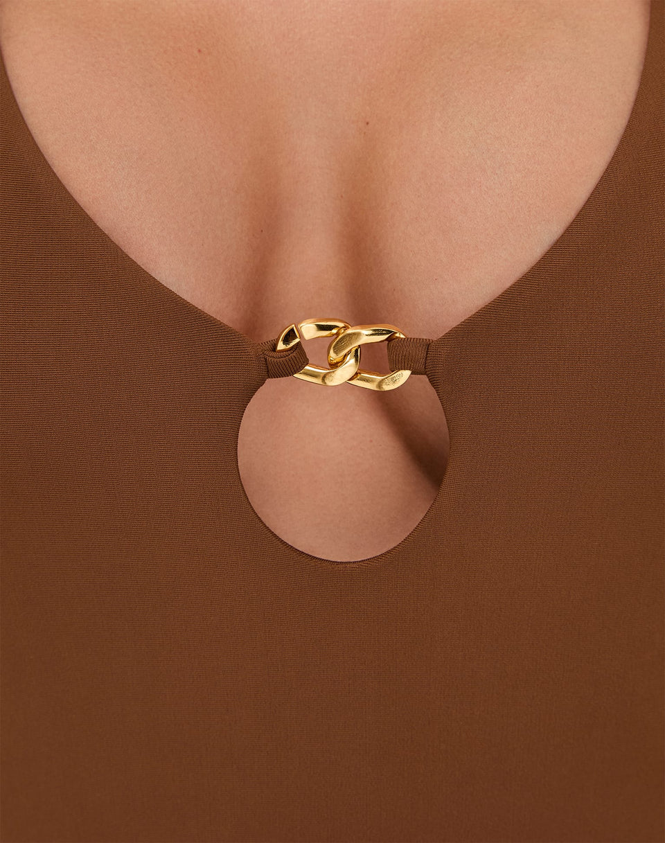 Matte Angie Hazel One Piece - Toasty Full / XS