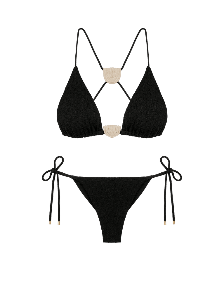 Firenze Yara T Back Tri Top - Black Firenze Yara T Back Tri Top - Black