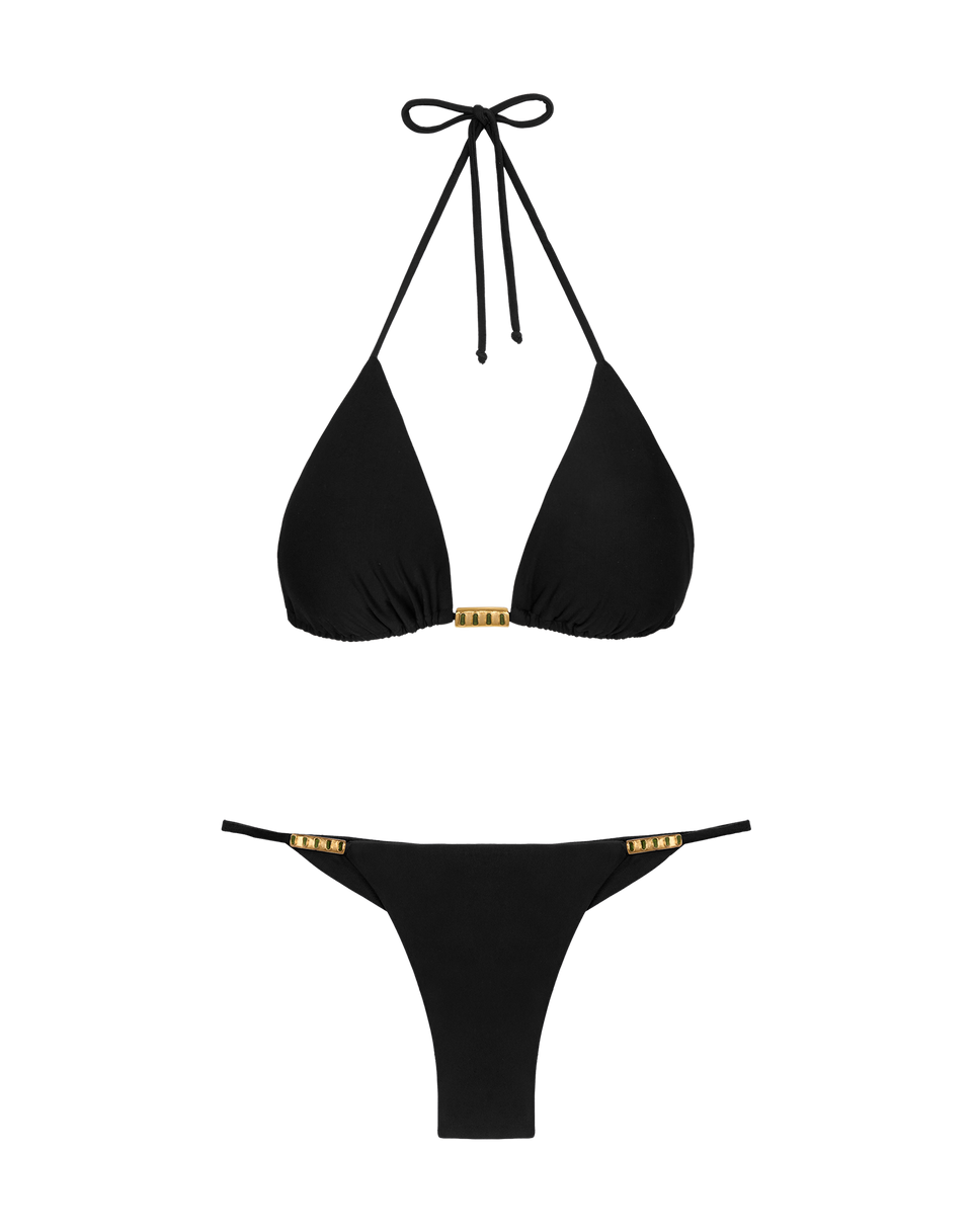 Matte Bessie Bottom - Black Cheeky / XS