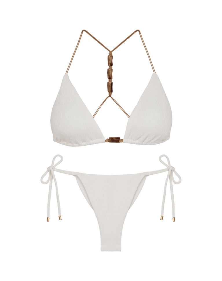 Firenze Lesley T Back Tri Top - White Firenze Lesley T Back Tri Top - White